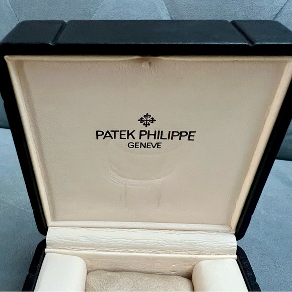PATEK PHILIPPE Black Watch Box + Outer Box 4.60x4.60x3.5 inches - Picture 3 of 9